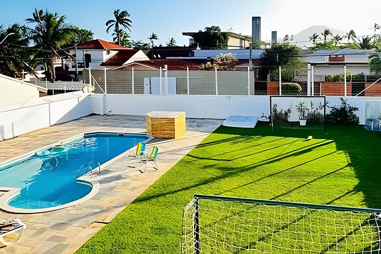 Oásis: Casa+Edícula, Piscina e Campo a 500m Praia