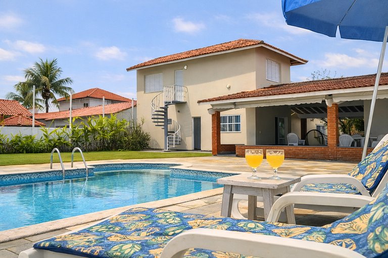 Oásis: Casa+Edícula, Piscina e Campo a 500m Praia